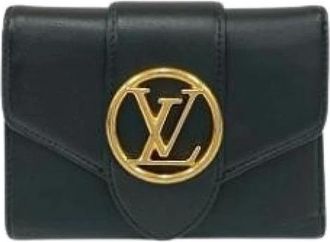 Louis Vuitton Pre-owned Wallets, female, Black, Size: ONE SIZE Pre-owned Vintage Tri-fold Wallet