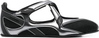 The Attico Zwarte Ballerina Schoenen Elegant Ontwerp - Dames - Ballerinas - Zwart - 40 EU - Polyester - Schoenen