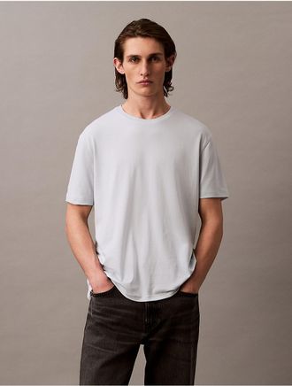 Calvin Klein Mens Supima Cotton Crewneck T-Shirt - Blue - XS