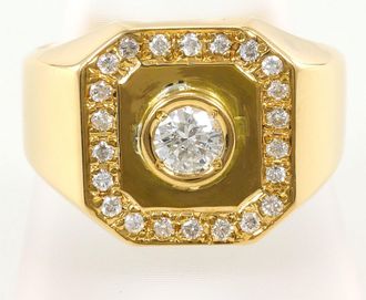 C&A Yellow Gold Yellow Gold (18K) Band Ring (Pre-Owned)