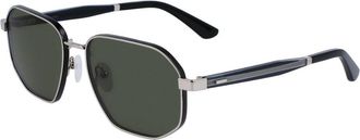 Calvin Klein CK23102S 045 Mens Sunglasses Silver Size 58