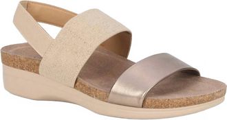 Drew Womens Maeve Sandals In Natural/metallic Combo