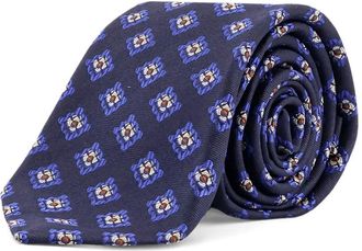 Kiton Cravatta in seta - Blu