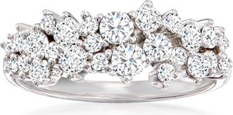 Ross-Simons Diamond Cluster Ring in 14kt White Gold