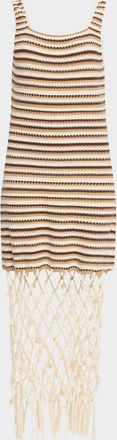 Rails Nastia Crochet-Knit Midi Dress