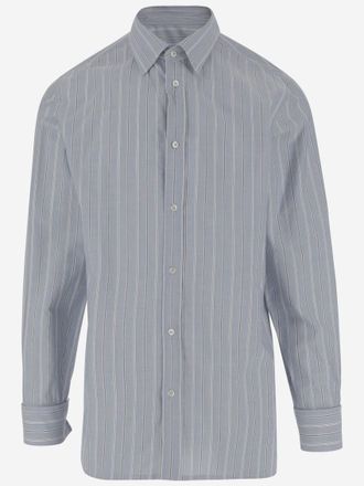 Maison Margiela Light Blue Cotton Shirt