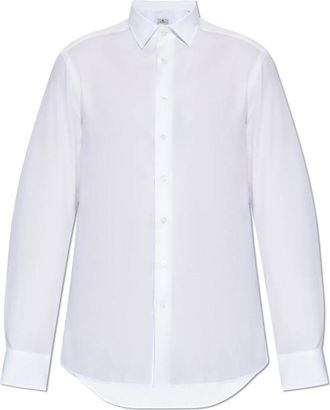 Etro Shirt met decoratief patroon - Heren - Zakelijke Overhemden - Wit - L - Katoen - Overhemden