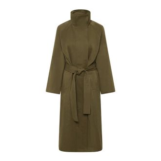 MY ESSENTIAL WARDROBE Belted Coats, female, Green, Size: XS Belted Coats