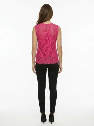 Dolce & Gabbana Womens Pink Cotton Sleeveles T-Shirt