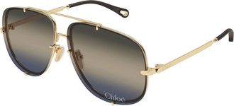 Chlo&eacute; CH0348S 005 Womens Sunglasses Gold Size 62