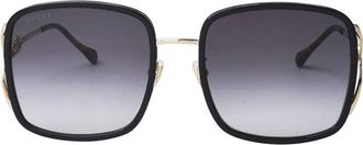Gucci GG1016SK001 Square Full Rim Sunglasses - Black