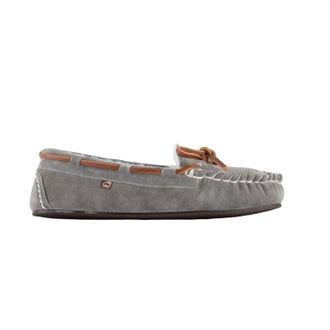 Lamofootwear Womens Britain Moccasin Ii Slipper In Grey