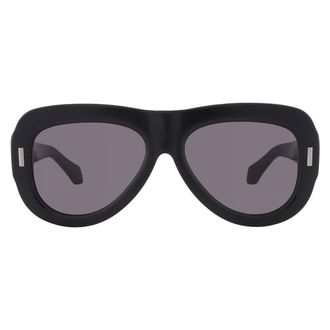 Ferragamo Grey Pilot Ladies Sunglasses SF2029SE 001 57