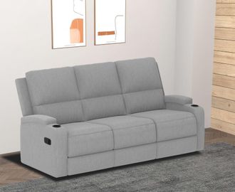 HOME AFFAIRE 3-Sitzer »Napori« Kinosofa mit 2 x Relaxfunktion und Getränkehalter