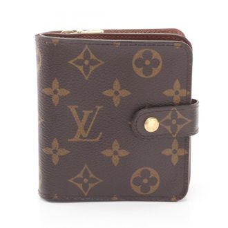 Louis Vuitton Brown Monogram Coated Canvas Wallet (Bi-Fold) (Pre-Owned)