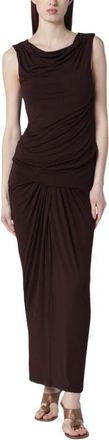 Entire studios Drape Dress - Dames - Maxi kleedjes - Bruin - XS - Kleedjes