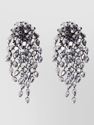 Isabel Marant clip on earrings metal bead cluster