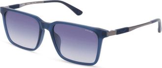 Police Blue Acetate Mens Sunglasses