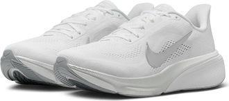 Nike Air Zoom Pegasus 42 Womens Shoes White/Metallic Silver/Wolf Grey : 11.5 B - Medium, Textile