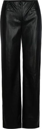 Patrizia Pepe Low-waisted coated biker Trousers