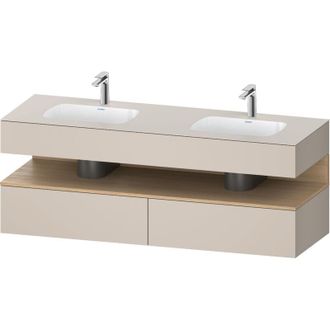 Duravit Qatego Lavabo Encastrado Con Base De Lavabo Consola, - Duravit