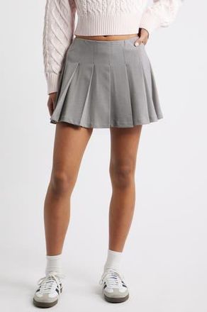 BP. Pleated Miniskort in Grey Heather at Nordstrom Rack, Size Xx-Small