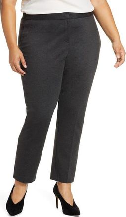 Vince Camuto High Rise Ankle Skinny Ponte Pants in Dk Grey Heather at Nordstrom, Size 14W