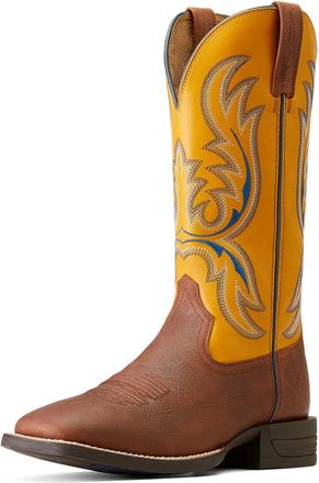 Ariat Mens Bullhead Cowboy Boots In Cowtown Brown