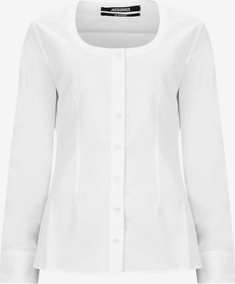 Jacquemus Tailliertes Hemd mit weitem Ausschnitt La chemise Tore
