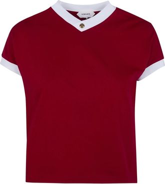 Versace Tops, Dames, Rood, M, T-Shirts
