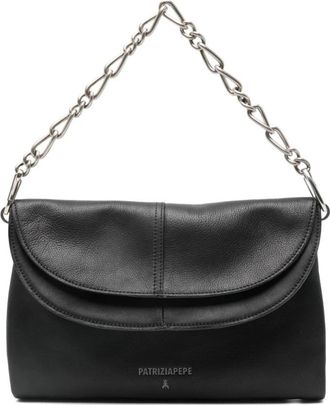 Patrizia Pepe Chain Shoulder Bag - Dames - Schoudertassen - Zwart - ONE Size - Tassen