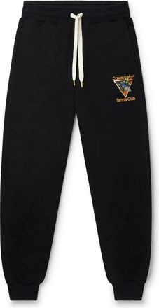 Casablanca Tennis Club Icon Trainingsbroeken - Heren - Sweatpants - Zwart - 2XL - Katoen - Broeken