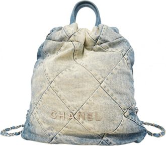 Chanel Blue Denim Backpack (Pre-Owned)
