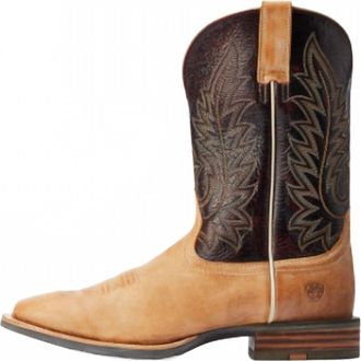 Ariat Mens Ridin High Western Wide Square Toe Boots In Desert Sand