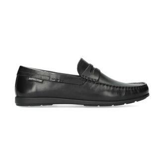 Mephisto Zwarte Leren Mocassins - Heren - Loafers - Zwart - 38 1/2 EU - Leer - Schoenen