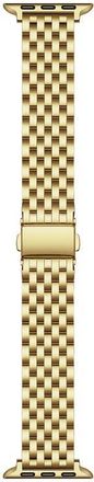 Posh Tech Remy Stainless Steel Apple Watch Watchband in Gold at Nordstrom