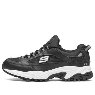 Skechers Stamina Running Shoes Black And White 666028-BLK