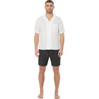 Onia Air Linen Convertible Vacation Shirt in White at Nordstrom, Size Xx-Large