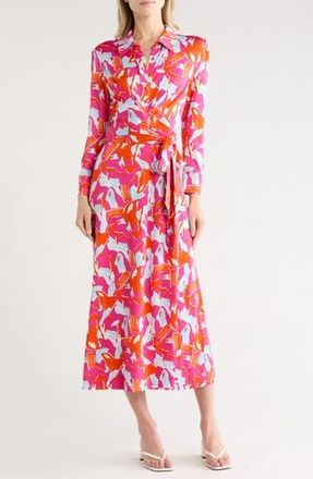 Diane Von F&uuml;rstenberg Sana Two Dress in Island Camo Small Pink at Nordstrom Rack, Size Xx-Small