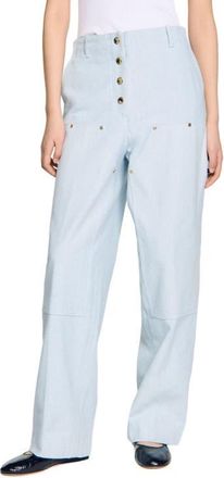 Sandro Carpenter jeans in Light Blue at Nordstrom, Size 36 Eu