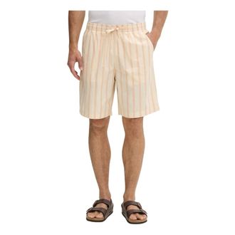 Lacoste Shorts in Cotone Popeline a Righe - - Shorts - Uomo - Giallo - 2XL