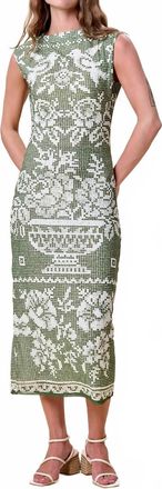 Cleobella Summer Ankle Dress In Verdant Flight