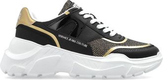 Versace Jeans Couture Sneakers met glinsterende glitter - Dames - Sneakers - Zwart - 37 EU - Schoenen