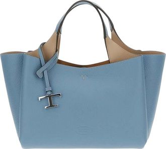 Tod's Blue Logo Small Tote