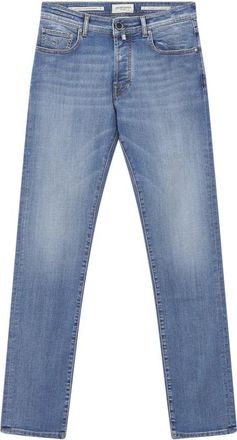 Jacob Cohen Slim-fit Jeans - Heren - Slim Fit Jeans - Blauw - W42 - Leer - Jeans
