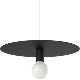 Lumicom Nina Sospensione, 1X E27, max 42W, metallo, nero opaco, D.40cm - Lumicom