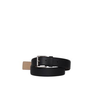 Michael Kors Leren Riem met Nerftextuur - Heren - Accessoires - Zwart - Maat: ONE Size Leer