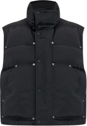 Dsquared2 Vest met logo - Dames - Bodywarmers - Zwart - M - Katoen - Jassen