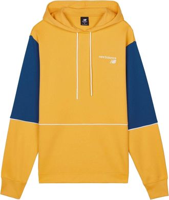 New Balance stitching hooded sweater all-match pullover Mens Yellow MT03909-ASE