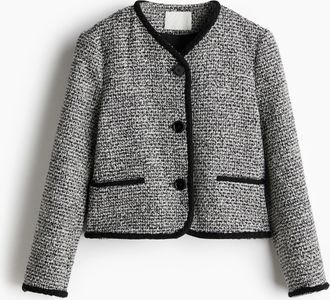 H&M Boucléjacke - Grau
